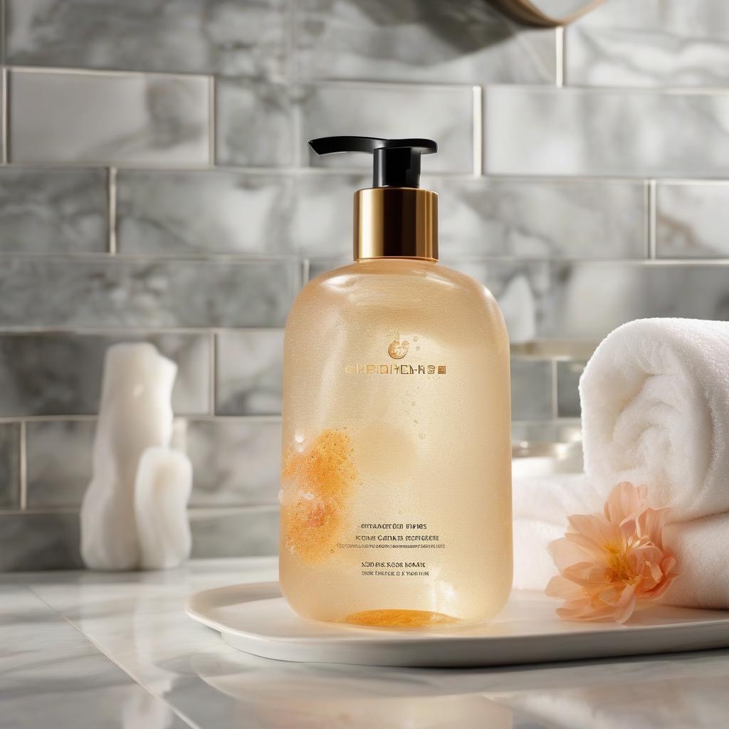 Épaisseur de liquide utilisé pour le lavage corporel et le shampooing